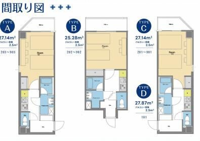 【間取り】 | 難波南民泊マンション
