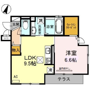 D-room高羽の間取り