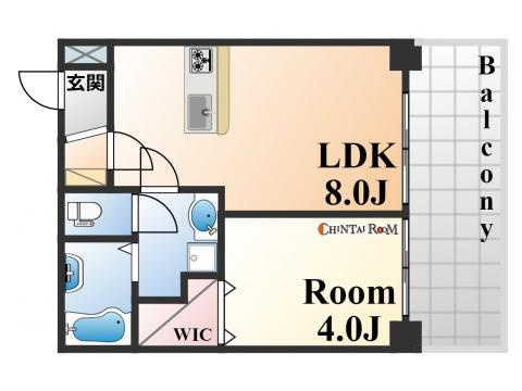 神戸市東灘区深江本町３丁目の賃貸マンションの間取り