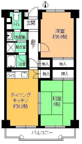 リヴァージュ御影の間取り