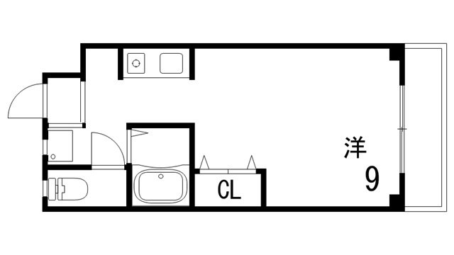 芦屋市竹園町の賃貸マンションの間取り