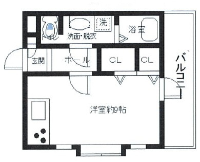 芦屋市浜芦屋町の賃貸マンションの間取り