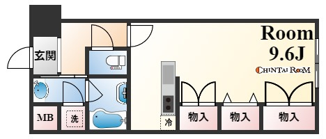 神戸市中央区布引町２丁目の賃貸マンションの間取り