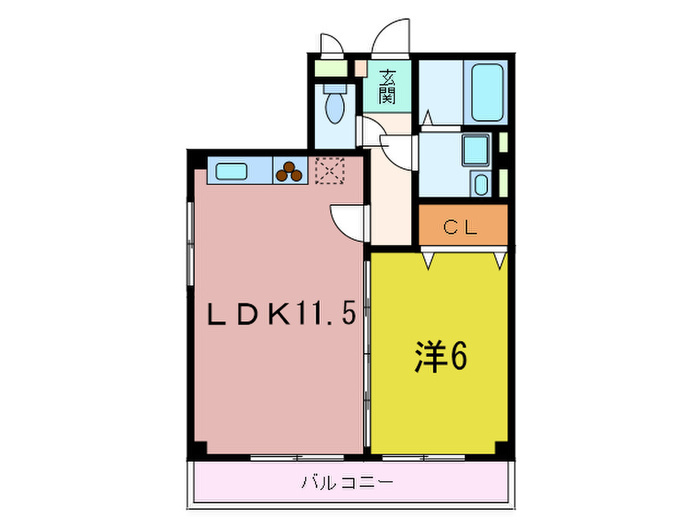 神戸市東灘区魚崎中町１丁目の賃貸マンションの間取り