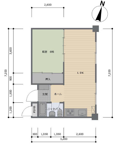 神戸市東灘区住吉本町１丁目の賃貸マンションの間取り