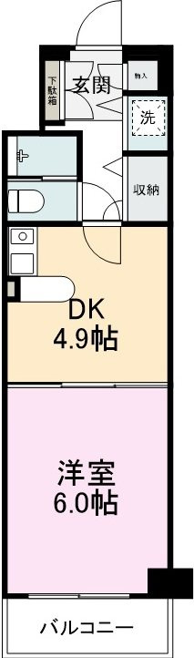 モアエミネンス西新宿の間取り|間取りです。