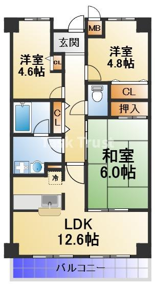【間取り】 | グランドソーワ今福鶴見