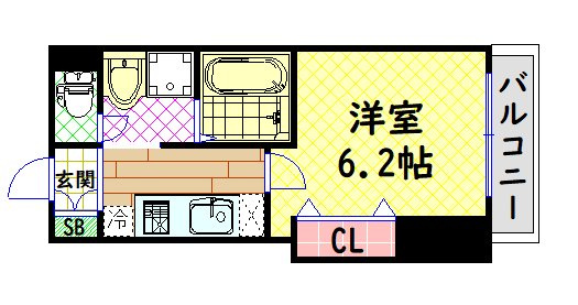 【間取り】 | みおつくし岸里Ⅱ