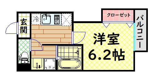 【間取り】 | みおつくし岸里Ⅲ