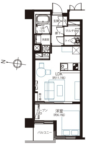 メゾン文京関口Ⅱの間取り