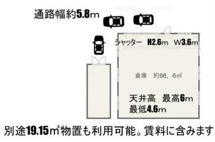 泉尾１丁目倉庫の間取り