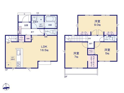 【GRAFARE】立川市若葉町６期の間取り|〇本物件【８号棟】の間取・平面図です〇　敷地面積:　115.10㎡　建物面積:89.42㎡　