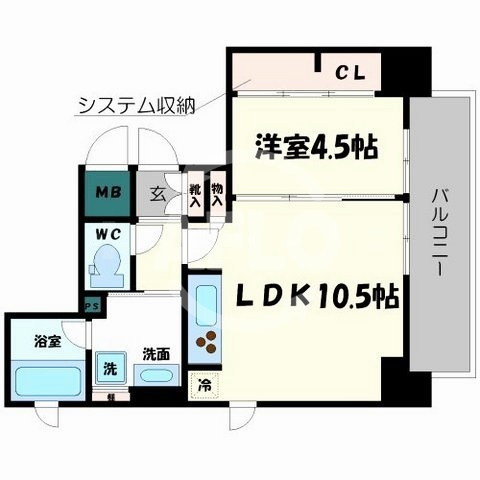 CALAMUS夕陽ヶ丘の間取り|CALAMUS夕陽ヶ丘　開放的な間取