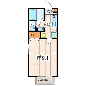 テラス中丸子の間取り|間取りです。