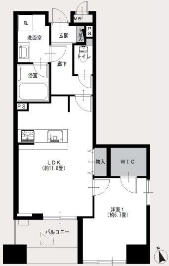ベラカーサ秋葉原の間取り