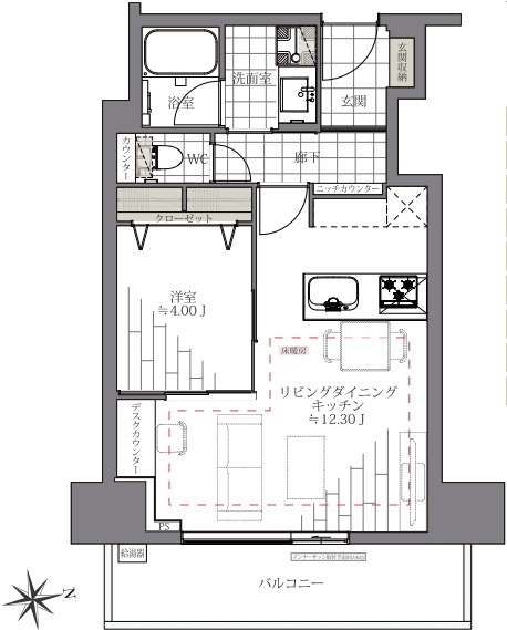 アクシア麻布の間取り