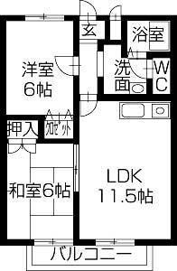 【間取り】 | ヴィラスズエ