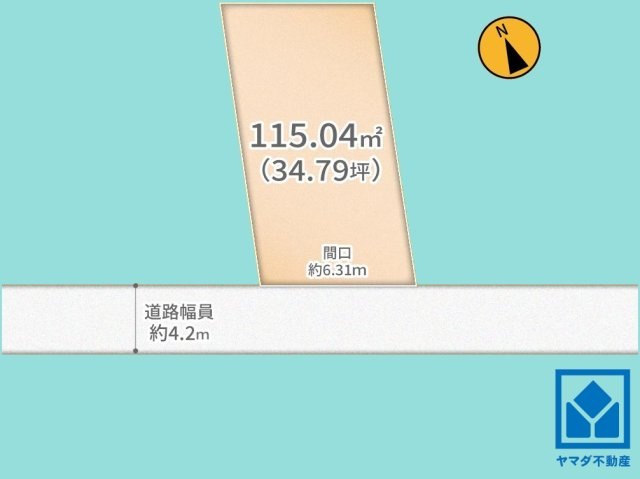 宇治市木幡平尾の区画図