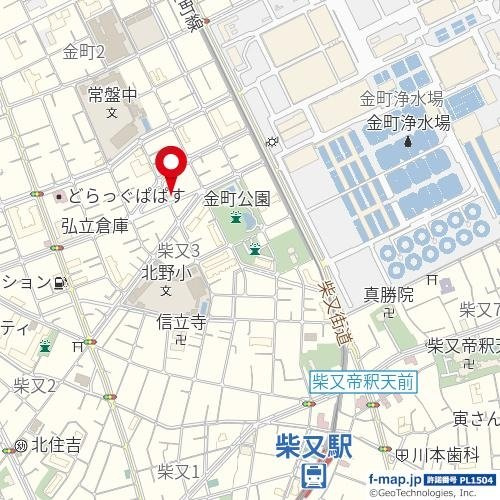 パークサイド柴又の地図