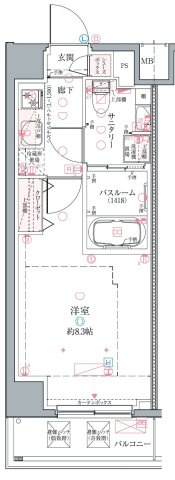 クレヴィスタ中野の間取り