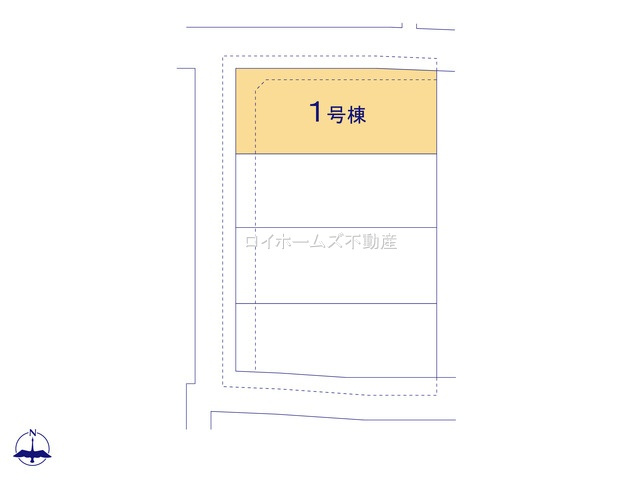 【区画図】 | 名古屋市中村区岩塚町字城前73『仲介料無料』新築戸建て | 1号棟
