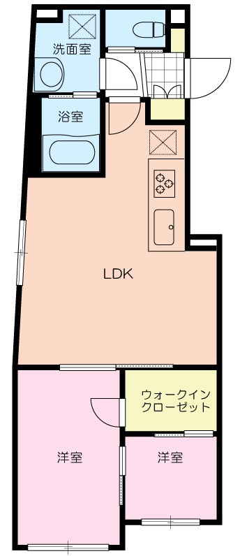 杉並区高井戸東３丁目の賃貸マンションの間取り