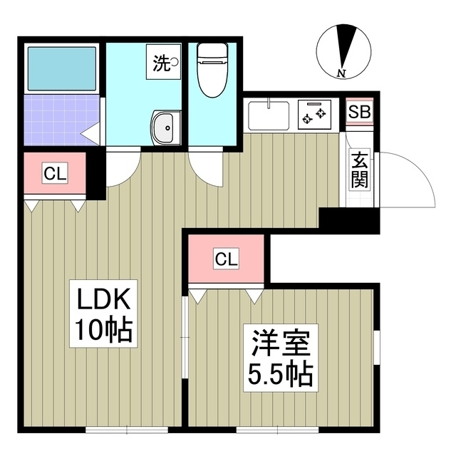 BHテラス江古田の間取り
