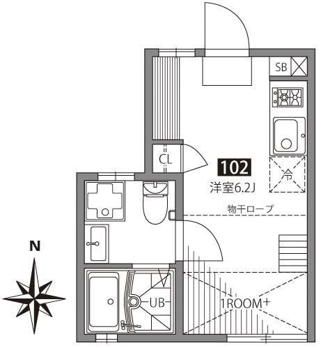 ソシガヤテラスSの間取り|間取り図