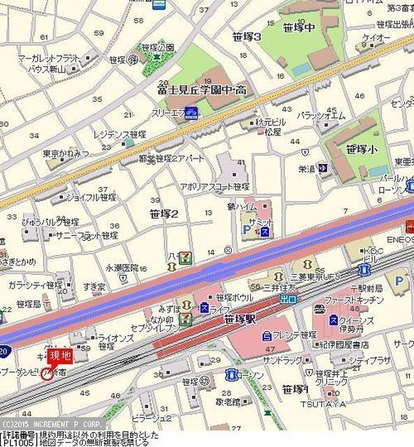 フェニックス笹塚壱番館の地図