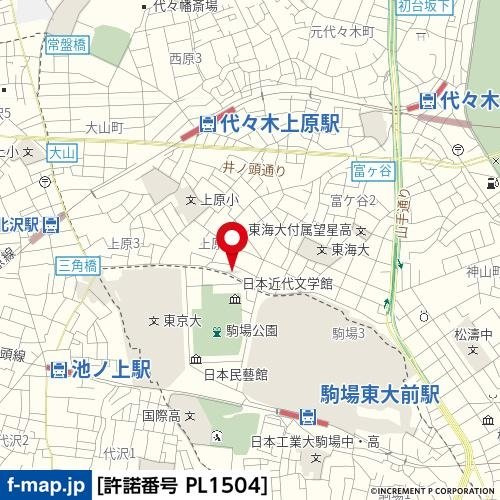 アトラス代々木上原の地図