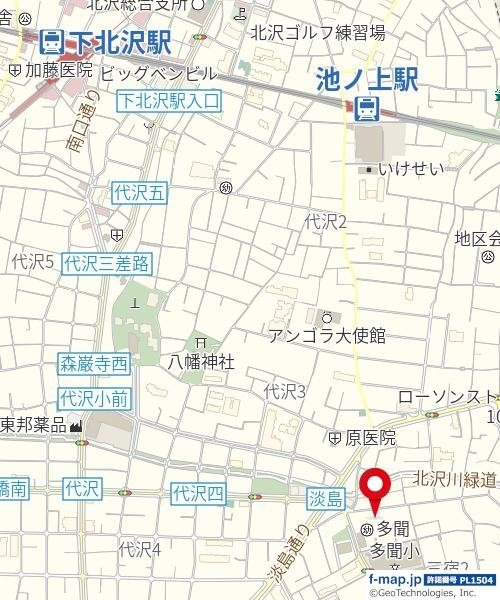 菱和パレス三軒茶屋の地図