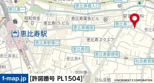 ジェイパーク恵比寿の地図
