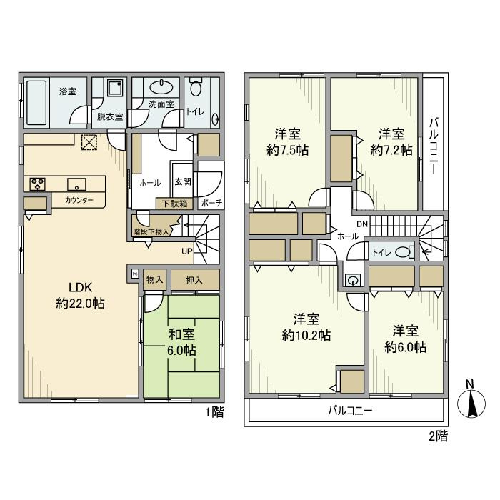 代沢戸建の間取り