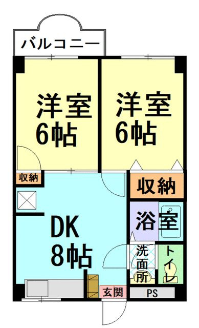 ドミール榎本の間取り|間取りです。