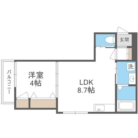 【間取り】 | コティ諏訪ノ森