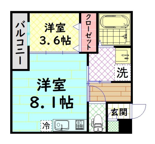 【間取り】 | エステイトN湊2