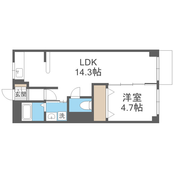 【間取り】 | コーポ河中1