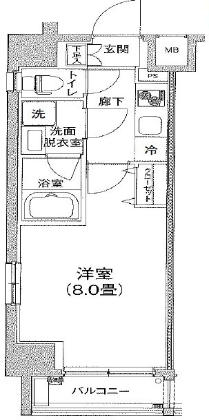 ティモーネ浅草リーヴァの間取り|間取りです。