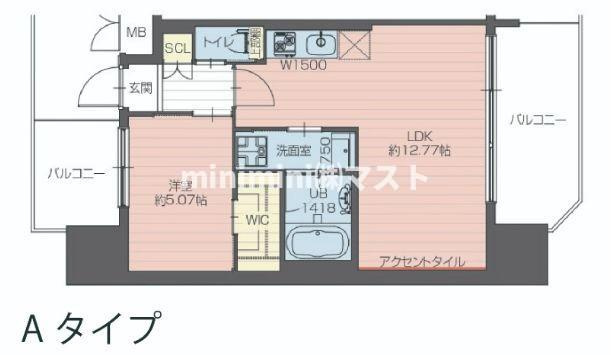 大阪市大正区泉尾１丁目の賃貸マンションの間取り