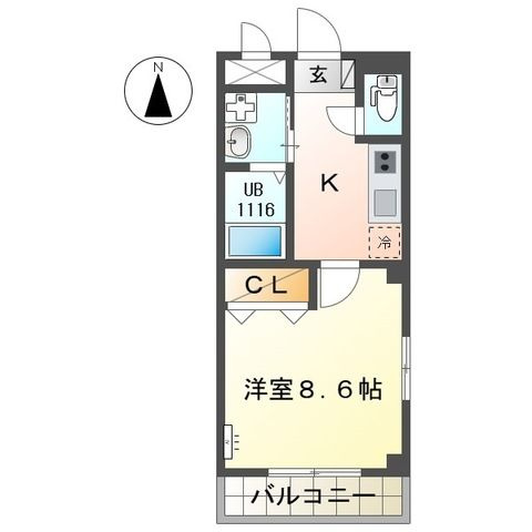 コンフォール道徳の間取り