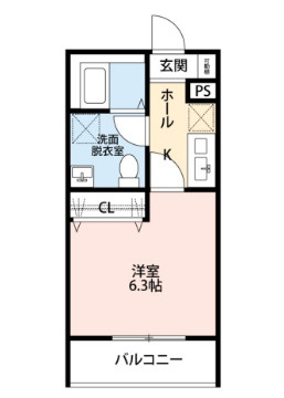 ルナモンド大和田の間取り