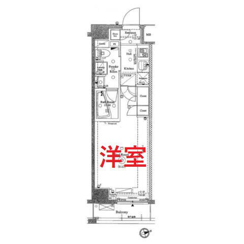 【間取り】 | アクサス大森西アジールコート