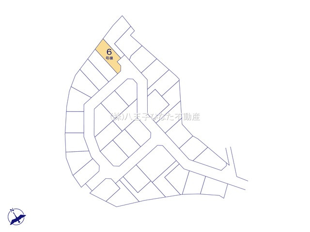 『八王子市新築戸建て』八王子市石川町1458【仲介手数料無料】　７期の区画図|～仲介手数料無料☆八王子ひなた不動産～　八王子市石川町　新築戸建て