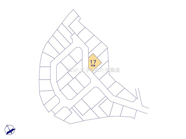 『八王子市新築戸建て』八王子市石川町1458【仲介手数料無料】　７期の区画図|～仲介手数料無料☆八王子ひなた不動産～　八王子市石川町　新築戸建て