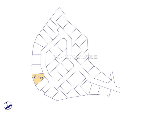 『八王子市新築戸建て』八王子市石川町1458【仲介手数料無料】　７期の区画図|～仲介手数料無料☆八王子ひなた不動産～　八王子市石川町　新築戸建て