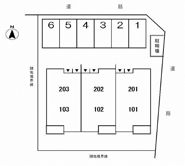 リヴィエール　Ｔの区画図