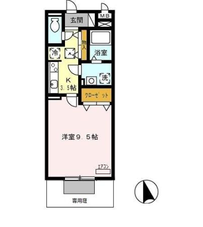マ　メゾン菊住Ｗの間取り