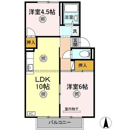 【間取り】 | パヒュームタウン　Ｂ棟