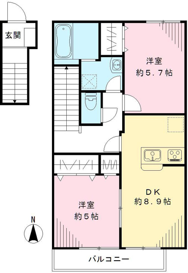 【間取り】 | くぬぎハイツ