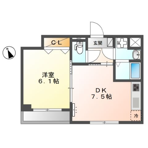 サンフォレスタ１番館の間取り